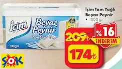 İÇİM TAM YAĞLI BEYAZ PEYNİR 1000 G